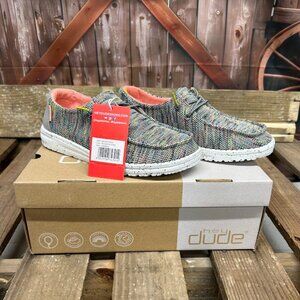 Women's Hey Dude Wendy Sox Peacock Pink Shoe Size 5